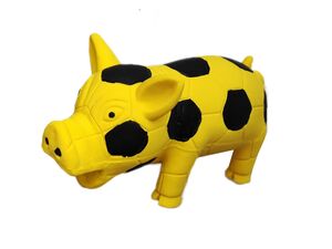 Tatrapet hračka pro psa prasátko chrochtací 16,5 cm latex žlutá