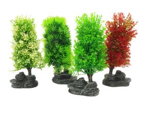 Tatrapet akvarijní rostlina na kartě 15 - 17 cm, 2 ks zelená ,1x červená,1x bílá