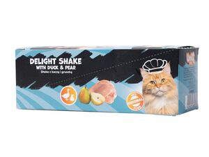 UNIQ PETS ovocný Shake krémový koktejl 6 ks á 60 g  s kachnou a hruškou