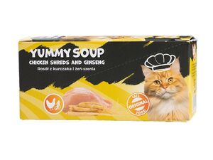 UNIQ PETS soup pro kočky 8 ks x 30 g kuřecí a ženšenový vývar