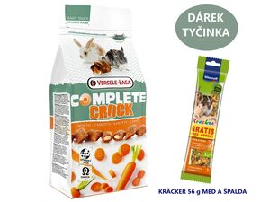Versele Lega Crock complete Carrot 50 g +dárek Vitakraft tyčinka pro hlodavce med/špalda