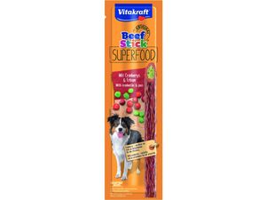 Vitakraft Beef Stick Superfood 25 g hrášek a brusinky