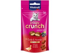 Vitakraft Crispy Crunch 60 g kachní a aronie + dárek Vitakraft cat Liquid-snack kuře