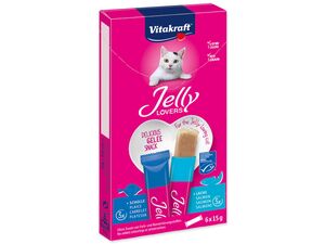 Vitakraft Jelly Lovers losos, platýs 6 x 15 g