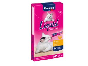 Vitakraft Liquid Snack taurin-kuře 6 x 15 g + dárek Vitakraft cat drink taurine+Flavour
