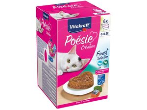 Vitakraft Poésie Création Multipack v želé 6 x 85 g ryba, zvěřina vanička + dárek Vitakraf