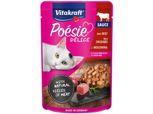 Vitakraft Poésie Délice Sauce hovězí 85 g kapsa