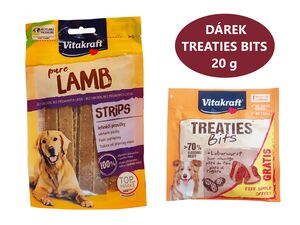 Vitakraft Pure Lamb 80 g jehněčí plátky+ dárek Vitakraft dog Treaties Bits Liver sausage 2