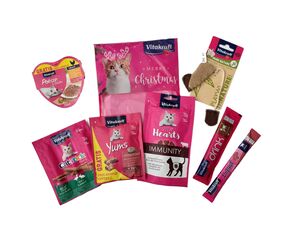 Vitakraft vánoční balíček pro kočky Poesie,cat stick,Hearts Imunity , hračka   