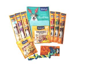 Vitakraft vánoční balíček pro psy 6x BeefStick, Treates bits,Boony bits.,hračka  