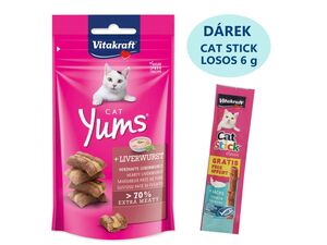 Vitakraft Cat Yums játrovka 40 g + dárek Vitakraft Cat Stick lachs 6 g