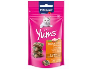 Vitakraft Cat Yums kuřecí s kočičí trávou 40 g