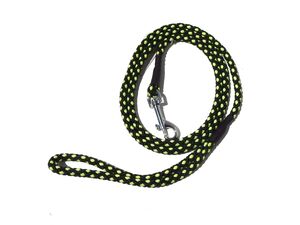 Provazové vodítko tečka průměr 8mm/ 140 cm černo-zářivě žlutá