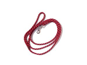 Provazové vodítko spirála průměr 6mm/ 140 cm černo-červené