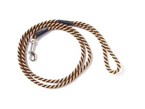 Provazové vodítko spirála průměr 8mm/ 140 cm černo-béžová