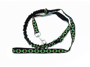 Vodítko na kolo s gumou průměr 25mm/160-190 cm zelené
