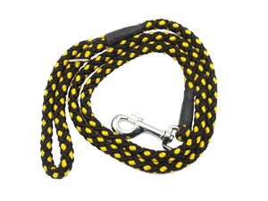 Provazové vodítko tečka průměr 12mm/ 140 cm černo-žluté