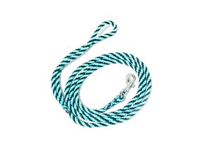 Provazové vodítko spirála průměr 6mm/ 140 cm černo-světle modré
