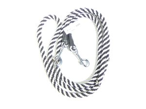 Provazové přepínací vodítko spirála průměr 14mm/260 cm černo-bílé