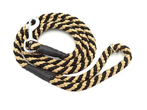 Provazové vodítko spirála průměr 14mm/ 140 cm černo-béžová