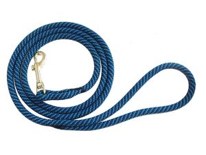 Vodítko lano průměr 8mm/150cm modro-černé