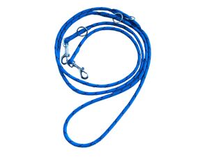 Přepínací vodítko-lano průměr 6mm/260cm modro-červeno-černé