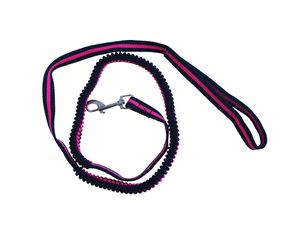 Vodítko na kolo s gumou průměr 15mm/115-155 cm růžové