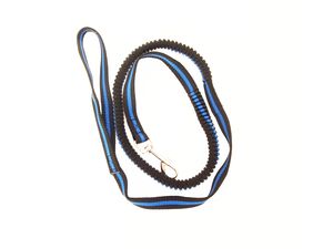 Vodítko na kolo s gumou průměr 15mm/115-155 cm modré