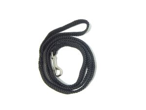 Vodítko pletené rovné, průměr 9mm/150cm,malé plemeno, černé