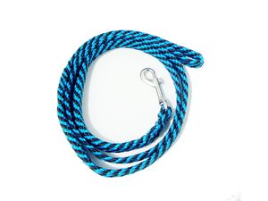 Vodítko pletené rovné, průměr 9mm/150cm,malé plemeno, černo-modré
