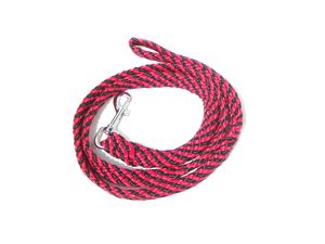 Vodítko pletené rovné, průměr 9mm/150cm,malé plemeno, černo-červené