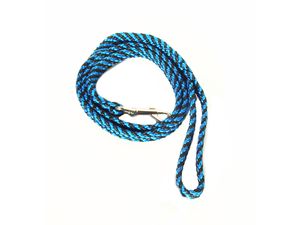 Vodítko pletené rovné, průměr 12mm/150cm,střední plemeno, černo-modré