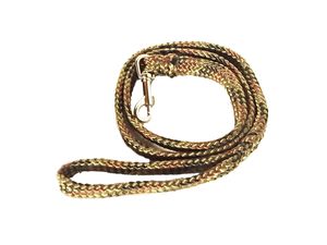 Vodítko pletené 1,8 cm/150 cm, střední plemeno, černo zeleno hnědé