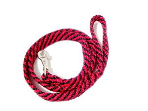 Vodítko pletené rovné, průměr 18mm/150cm,velké plemeno černo-červené