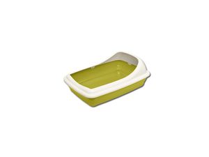 Nayeco WC pro kočky Grande 46 x 35 x 20 cm s vyvýšeným rámečkem zelené