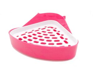 Tatrapet WC rohové pro králíky, 24 x 18 x 11 cm, růžové