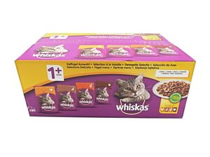 Whiskas adult drůbeží výběr v želé 80 x 100 g kapsa kuře,kachna,drůbež,krůta 47432.0