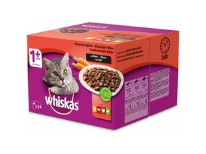 Whiskas adult Klasický výběr šťáva 24 x 100 g kapsa kuře,hovězí,jehně,krůta