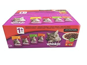 Whiskas adult Klasický výběr šťáva 80 x 100 g kapsa kuře,hovězí,jehně,drůbež 47431.2