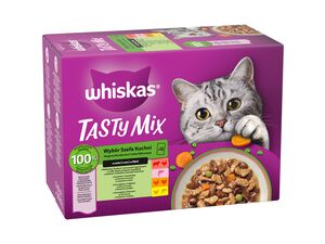 WhiskasTasty Volba šéfkuchaře  ve šťávě 12 x 85 g kapsa hovězí,drůbeží, losos, kuře, krůta