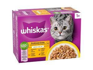 Whiskas Drůbeží hody v želé 12 x 85 g kapsa kuře, kachna,drůbež, krůta