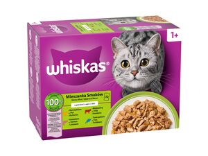 Whiskas Výběrové Menu v želé 12 x 85 g kapsa, hovězí, kuře, losos, tuňák