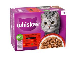 Whiskas Klasické pokrmy ve šťávě 12 x 85 g kapsa, hovězí, kuře, jehněčí, drůbeží