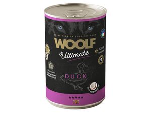 WOOLF ULTIMATE CANNED DOGFOOD - Duck with Coconut oil 400 g kachna s kokosovým olejem
