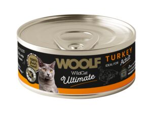 WOOLF WILDCAT ULTIMATE CANNED CATFOOD - turkey pate 85 g krůzí paštika