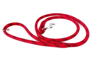 Vodítko lano průměr 10mm/150cm černo-červené