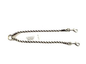 Rozdvojka spirála průměr 6 mm/ 2x30 cm černo-bílé