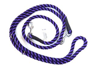 Provazové přepínací vodítko spirála průměr 14mm/260 cm černo-fialová