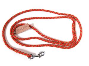 Vodítko lano průměr 6mm/150cm červeno-zeleno-žluté