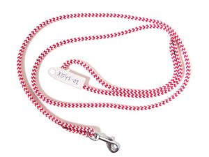Vodítko lano průměr 6mm/150cm červeno-bílé doprodej